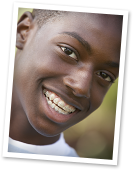photo of boy wearing braces